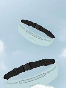 男女通用跑步腰包 - 轻质反光手机袋，带 3 个口袋，可调节隐形健身腰包，适合夜间和早晨慢跑、徒步旅行、健身房 - 耐用男女通用设计，跑步配件，时尚运动外观，安全拉链开合