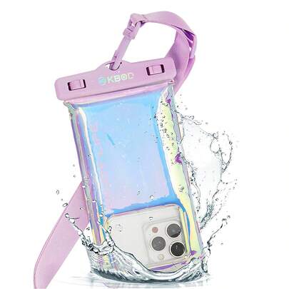 KBOD Funda Estuche Protector Sumergible Pouch Bag Impermeable Resiste Agua Para Teléfono Celular Ideal Para Playa O Camping Material De Tpu + Correa