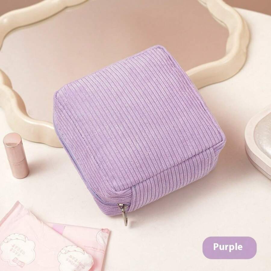 Sanitary Pad Storage Bag, Portable Feminine Hygiene Pouch For Girls, Students, Period Supplies