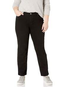 Bandolino Women's Mandie Signature Fit 5 High Rise Jean Plus Sizehalloween - Saturated Black - View 1