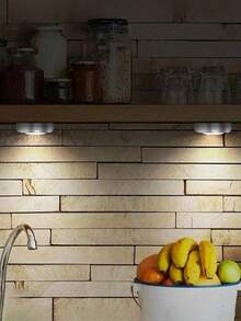 6/3/1pcs Round LED Touch Sensor Night Light - Dimmable, Wireless Stick-On Wall Lamp, Nursery Night Light, Holiday Decor Light, For Home Decor, Wall Decor, Kitchen Decor, Game Room Decor