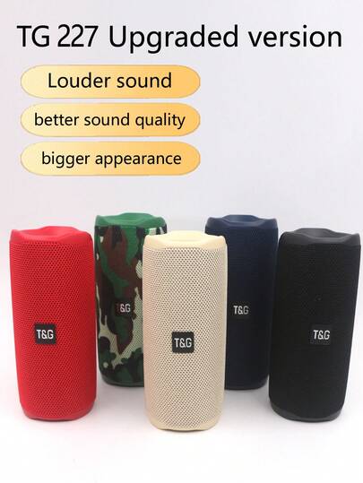  T&G TG227 Upgraded 10W Wireless Portable Outdoor Bluetooth Subwoofer Speaker, Supports TWS/FM And Other Functions