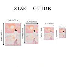 1 幅耶稣在水上行走墙壁艺术画救世主印刷品帆布画耶稣在自然中海报少女宗教装饰适用于卧室、客厅、办公室装饰、基督教礼物，无框或带框