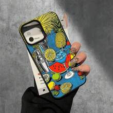 Fundas y carcasas protectoras para teléfono con diseño de piña y orificios grandes. Compatibles con phone 16 Pro Max, 16, 15 Pro, 14, 14 Plus/14 Pro Max, 13, 13 Pro, 12 Pro, 11/11 Pro. Regalos para cumpleaños y festividades - Blanco - Ver 6