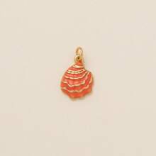 1 buc pandantiv stil oceanic, coajă stea de mare, căluț de mare, coral, stil retro de vacanță, placat cu aur, potrivit pentru coliere brățară DIY, aur electrolizat de 18K, un cadou pentru soții și mame