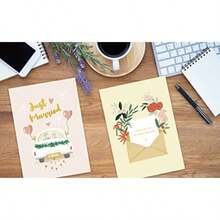 CZ Wedding Cards For The Bride And Groom With Envelopes 5x7 Pack Of 10 Assorted Cards Blank Notes For Wedding Congratulations Card Bridal Showers Engagement Parties Chic Designs With  Foil 5837 - 如圖 - 查看 4