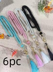 1pc Muslim Prayer Beads, 99 Beads   Bracelet, Handheld - Multicolor - View 20