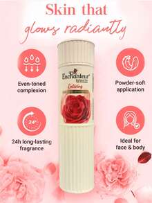 Enchanteur Enticing Perfumed Talc Powder , 24H Long-Lasting Dryness,Refreshing Feel,Relieve Itching,Long-Lasting Fragrance,Fine Powder Texture, Enhance Skin Texture, Floral Scent, Soft And Smooth Skin,Skin Radiance, Lasting Perfume, Body And Face Use, Romantic Perfume,Suitable For All Skin Types, Ideal For Daily Use,Before Bed Or After Showering,After Exercise. - Alluring Floral Fragrance - View 6