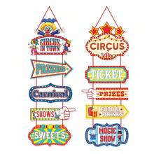 2 件狂欢派对小丑伸缩蜂窝悬挂装饰，马戏团主题生日派对搞笑小丑氛围装饰道具