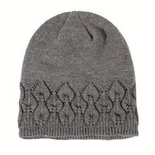 1 gorro unissex de inverno com caveira - forro de pelúcia dupla camada grossa, gorro respirável para esqui, ciclismo, corrida e atividades ao ar livre - ajuste elástico, aquecimento em clima frio, 4 cores (preto/cinza/azul/marrom), chapéu esportivo, chapéu texturizado, chapéu durável