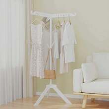 New Rotating Floor Drying Rack With Foldable Design And Multi-Function Clothes Hanger, Wardrobe Display Rack, Rotatable And Foldable Clothes And Hat Rack, Space Saving Organizer For Bedroom And Laundry Room, Easy To Assemble, Sturdy Frame For Spring And Summer Seasonal Wardrobe, Versatile Home Closet Solution For Drying, Display, And Storage - Multicolor - View 10