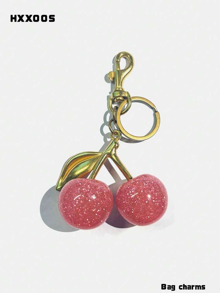 HXXOOS 1個 さくらのペンダント、新作大きなさくらのクリスタルペンダント、キーホルダーペンダント、輝くさくらのチャーム クリップ付き、バッグ用、光沢のあるレジンとメタルのアクセサリー、女性の財布、ハンドバッグ、リュックに適しています、若い女性、オフィスレディ、大学生、誕生日プレゼントに適しています - マルチカラー - 見る 15