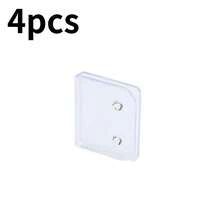 4pcs Windproof Self-Adhesive Curtain Clips - Transparent Plastic Storage Accessories For Secure Curtain Holding, Easy Installation With Buttonholes