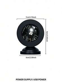 1pc RGB Sunset Lamp, 16 Color Remote Control Sunset Lamp, Influencer Live Streaming Atmosphere Light, LED Projector Ambient Light, Rainbow Lamp - Black - View 12