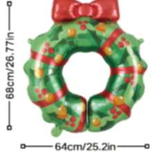 Paw Patrol 5pcs Christmas Themed Party Balloons Decoration Set - Independent Santa Claus With Snowflake Santa Hat, Lovely Christmas Tree Wreath, 2pcs Pet Material Cute Mini Animals With Wheels And Mini Walking Elephant, To Celebrate The Coming Christmas