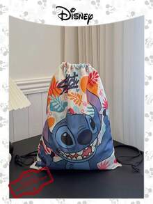 Disney Túi du lịch gấp gọn chính thức 1 chiếc Túi đeo vai họa tiết khâu Túi mua sắm dung tích lớn nhẹ Ba lô có dây rút họa tiết khâu Túi đựng đồ lý tưởng cho nam giới/học sinh Sử dụng hàng ngày, đi chơi, mua sắm & trở lại trường! - Màu xanh lam - Xem 1