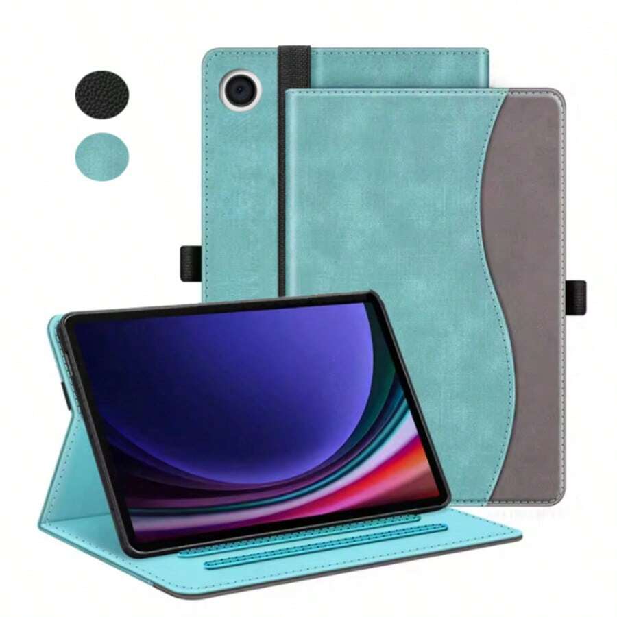 For Galaxy Tab A9 Plus 11 Inch Case 2023, Premium Leather Business Folio Stand Cover With Hand Strap For Galaxy Tab A9+ 11'' 2023 Model (X210/X216/X218) - Auto Wake/Sleep,Compatibility - Specifically Designed For The Galaxy Tab A9 Plus / A9 + 11 Inch 2023 Released Tablet(Model Number: X210/X216/X218). Not Compatible With Any Other Tablet Model