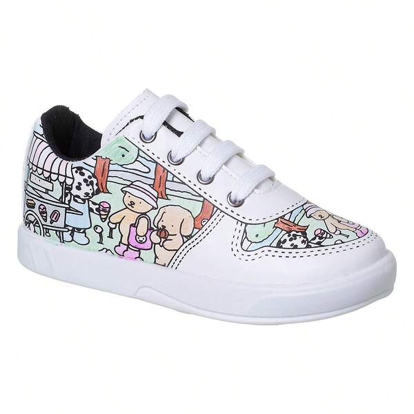 Tênis Casual Infantil Mni Goods Colorir Com Canetinhas