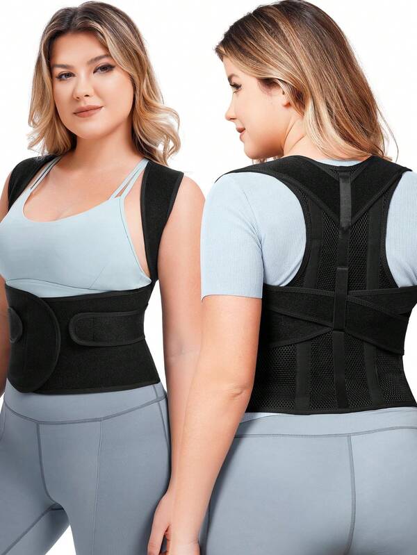 Corrector de espalda ajustable, corrector de hombros, soporte completo para la espalda, alivia el dolor de espalda superior e inferior - escoliosis, mejora la postura de la espalda y proporciona soporte lumbar. Corrector de postura de espalda unisex, corrector de hombros, soporte completo de espalda ajustable, alivia el dolor de espalda superior e inferior - escoliosis, mejora la postura de la espalda y proporciona soporte lumbar.