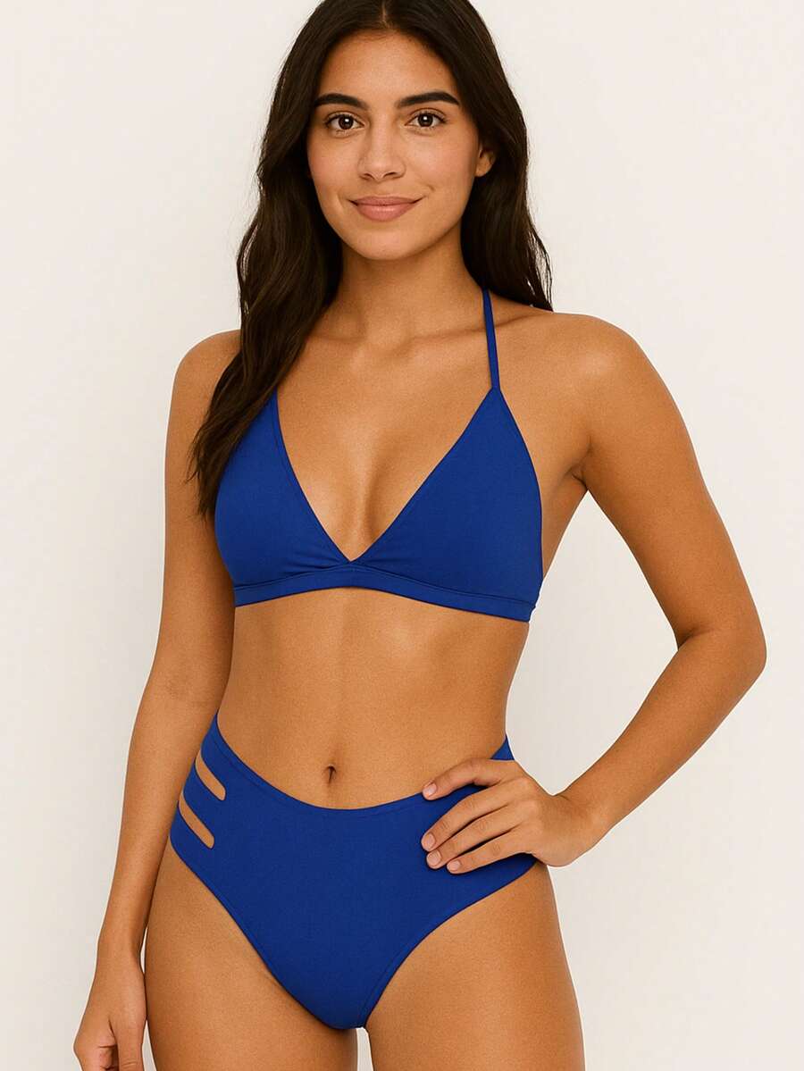 Conjunto de Biquini Com Bojo triangulo Calcinha 3 Tiras Suplex