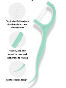 300-50 pièces Cure-dents jetables, brosses d'hygiène bucco-dentaire, porte-fils dentaires, cure-dents, bobines de fil dentaire, hydropulseur, portable, pratique, facile pour le nettoyage bucco-dentaire quotidien, nettoyage en profondeur, lisse, essentiel pour la vie quotidienne, salon, chambre à coucher, salle de bain, décoration de la maison, voyage, mariage, fête, anniversaire, cadeau pour les hommes, maman, papa, amis, nouvel an, accessoires, cadeau amusant