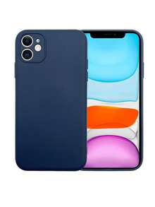 Carcasa de Silicón Flexible Multicolor – Protección Completa para tu Smartphone - Azul Oscuro - Ver 1