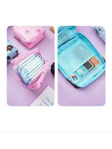 Cartoon Style Sanitary Napkin Storage Bag - 藍色 - 查看 5