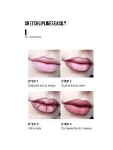 12 Color Matte Lip Liner Matte Mouth Lip Liner Suit Easy To Use Velvet Mist Face Lip Gloss Long Lasting Waterproof - 彩色 - 查看 3