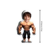 Customized Throw Pillow, Portrait Customization Double-Sided Printing, Cute Cartoon Design Bedside Companion Mini Dolls Sofa Cushion, Birthday Gift - Upload Pictures to Customize Pillows - View 11
