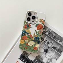 Fundas y carcasas protectoras con orificios grandes, diseño de colibrí y girasol, compatibles con phone 16 Pro, 16, 15 Pro, 14, 14 Plus, 14 Pro, 13, 13 Pro, 12 Pro y 11/11 Pro. Regalos para cumpleaños y celebraciones. - Blanco - Ver 1