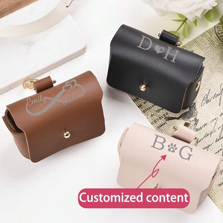 Personalized Dog Proposal Ring Pouch | Pet Proposal Creative | Leather Ring Box For Dog Proposal | Dog Collar Ring Box - Multicolor - View 1