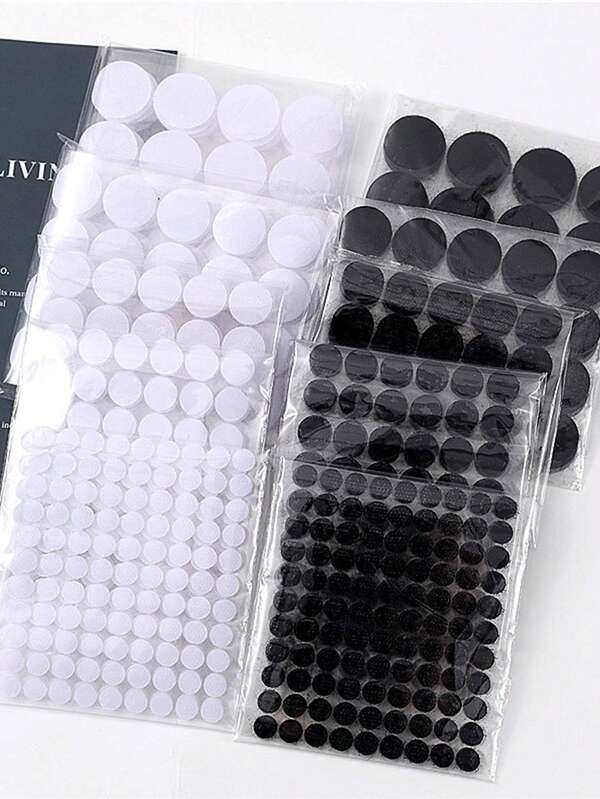 Pontos autoadesivos de nylon de 10/20/30 mm com adesivo forte, ótimos para artesanato, sala de aula, escritório, uso doméstico, acessórios de costura