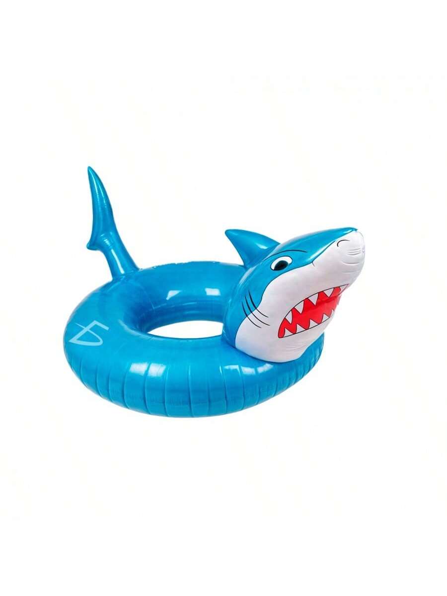 flotador inflable en forma de tiburón