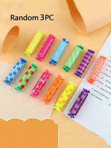 3 pezzi Mini evidenziatori pastello caramella, 6 colori carini con punta a scalpello per feste a tema caramelle, compleanni, disegno, realizzazione di cartellone, diari, biglietti di auguri, forniture scolastiche e per ufficio, ritorno a scuola