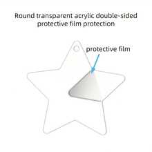 10pcs Clear Acrylic Christmas Ornaments, Blank Acrylic Decoration For Carving DIY Projects And Art Crafts, Holiday Decoration Hanging Ornaments,Christmas Decor