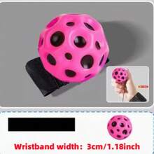 1 个迷你腕指球，带腕带，舒适抓握弹性运动球，耐用热塑性聚酯，太空和月亮图案，适合户外休闲和锻炼 - 非机动，无需电源，高弹性升级版，腕带更宽，佩戴更舒适