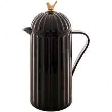 Insulated Coffee Carafe With Glass Lining – Thermal Pitcher For Hot & Cold Beverages, Tea, And Water - Black - View 2