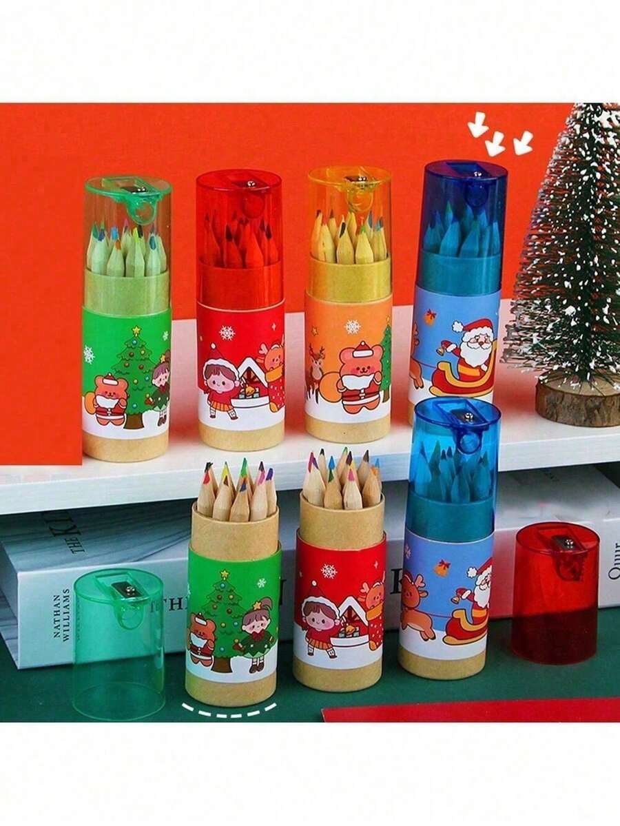 Random Delivery Christmas Gift Office, School And Party Pens, Christmas Pens, Christmas Stocking Stuffers, Christmas Writing Supplies - Multicolor - View 1