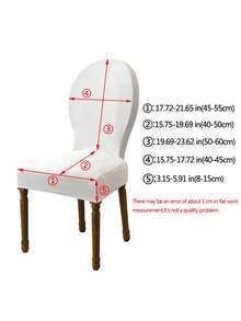 4 piezas Fundas de silla con estampado de hojas en jacquard, fundas de silla de comedor de unicolor, fundas elásticas todo incluido para silla de hotel, oficina y hogar