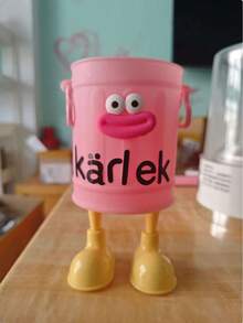 1/2 件 [热门选择] 1 个异想天开的卡通笔筒 - 轻巧，复古风格塑料储物箱带手柄，绿色和白色可选 - 非常适合办公桌、教室和家庭学习组织、特色、书架、母亲节礼物、学校用品、返校 - 彩色 - 查看 14