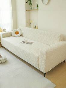 1pc 1/2/3/4 Seat Elastic Diamond Patterned Sofa Cover - Sofa Set, Thick Jacquard Velvet Fabric Sofa Protective Cover, Suitable For Living Room, Study, Office Sofas