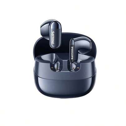 PHILIPS TAT2169 藍牙耳機 雙麥通話降噪 快速充電 超長續航 迷你舒適小巧 半入耳式 健身運動 防水抗汗 藍色
