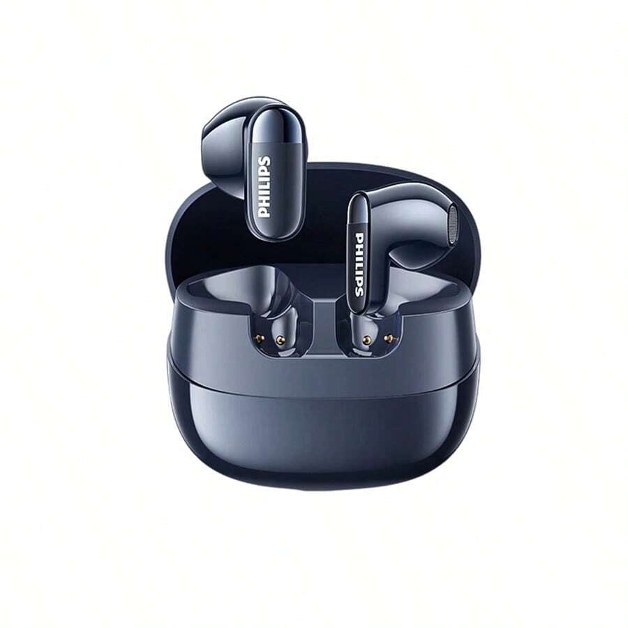 PHILIPS TAT2169 藍牙耳機 雙麥通話降噪 快速充電 超長續航 迷你舒適小巧 半入耳式 健身運動 防水抗汗 藍色 - 藍色 - 查看 1