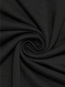 Stilvolles Sommer t shirt damen tops in regulärer Größe mit Rundhalsausschnitt und kurzen Ärmeln aus atmungsaktivem Material und kreativem Herzmuster für die Freizeit. - Svart - Visa 4