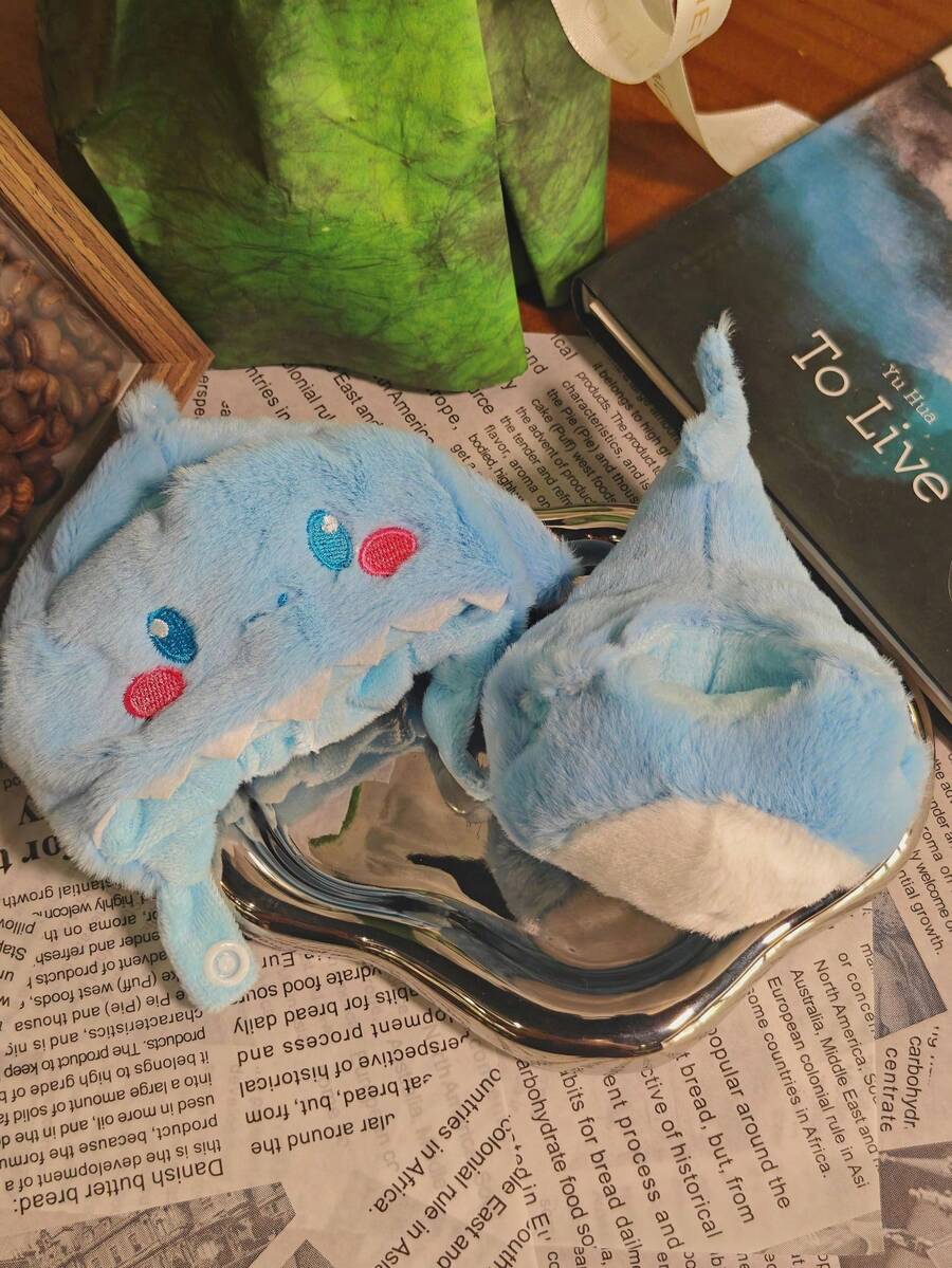 1pc Plush Doll Clothes, Replaceable Sitting Party Plush Dinosaur , Shark, Bee Animal