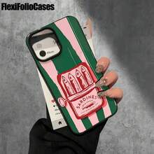 Fundas y carcasas protectoras con diseño de lata de pescado roja y orificios grandes, compatibles con phone 16 Pro Max, 16, 15 Pro, 14, 14 Plus/14 Pro Max, 13, 13 Pro, 12 Pro y 11/11 Pro. Regalos para cumpleaños y fiestas - Negro - Ver 3