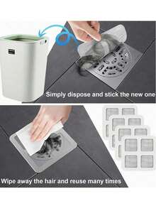 1/2/3 قطعة مرشح شعر سيليكون وسدادة لبالوعة الحمام والدش - يمنع انسداد البالوعة والروائح الكريهة، المطبخ، الحمام، المنزل، مستلزمات المنزل