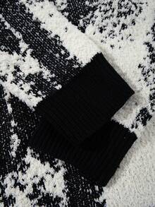 Nuovo arrivo maglione girocollo lavorato a maglia per uomo, stile casual oversize minimalista di moda americana, adatto per autunno/inverno