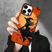 Fundas y carcasas protectoras con diseño de murciélago bruja y orificios grandes, compatibles con phone 16 Pro Max, 16, 15 Pro, 14, 14 Plus/14 Pro Max, 13, 13 Pro, 12 Pro, 11/11 Pro. Regalos para cumpleaños y festivales. - Blanco - Ver 5