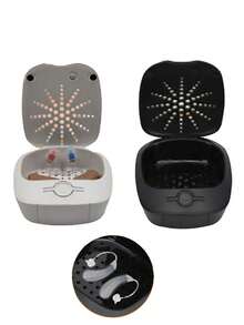 BUCICE Hearing Aid Drying Case Box Electronic Dehumidifier Ear Dryer Hearing Aid Cleaning Tool Accessories Drying Jars Capsules